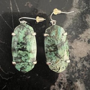 Kendra Scott turquoise-like signature earrings